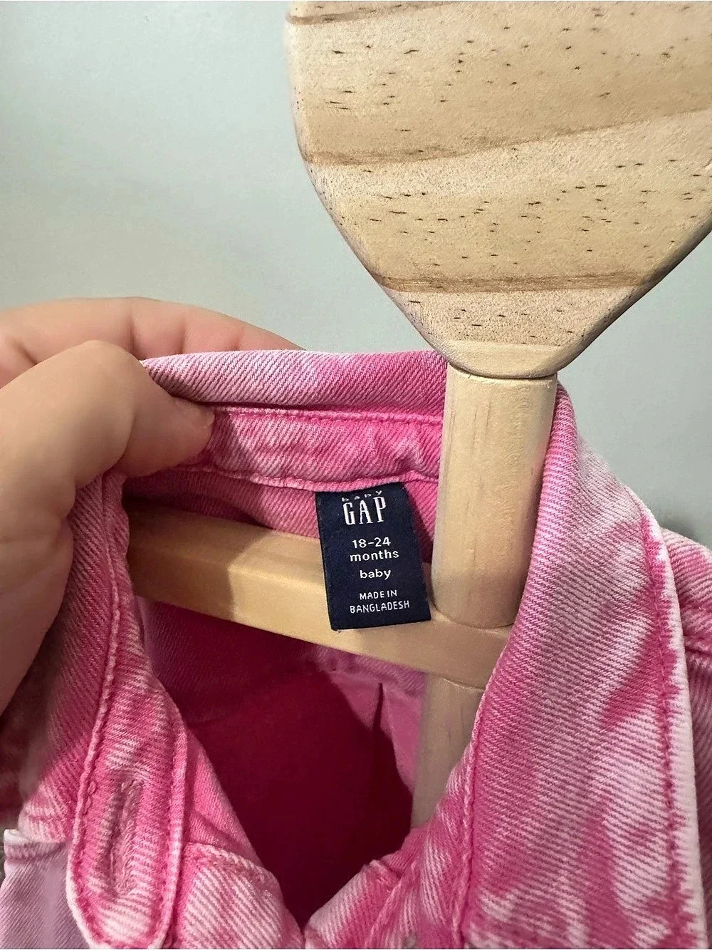 Baby Gap Girls Pink Denim Dress 18-24M